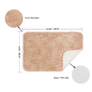 COZY พรมเช็ดเท้าขนนุ่ม รุ่น LOBBY-04 ขนาด 40× 60× 2.5ซม. สีชมพู