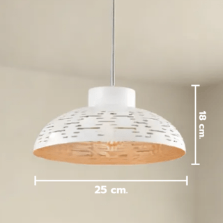 EILON โคมไฟแขวนเพดาน ขั้วE27 รุ่น CDD2023-807 สีขาว