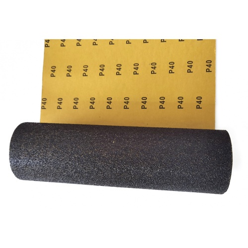 HUMMER กระดาษทรายม้วนขัดน้ำ 12 นิ้ว เบอร์ 40 ขนาด 300 มม.x5เมตร BPR-30040M5 สีดำ