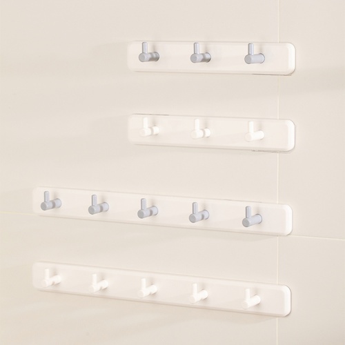 Primo ขอแขวนพลาสติก 3 ขอ รุ่น B016-GY สีขาว-เทา