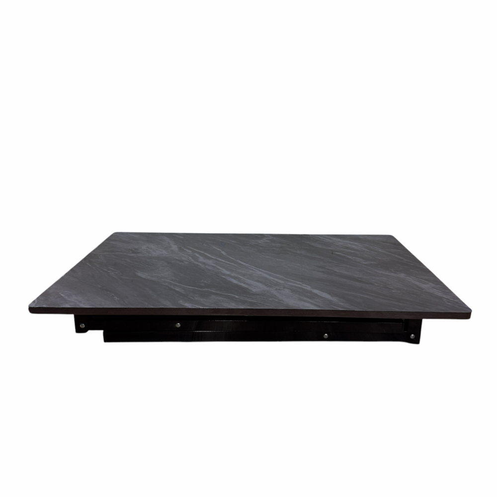 DELICATO โต๊ะเอนกประสงค์ รุ่น MD667 Volakas ขนาด 60x90x75 ซม. ลายหินดำ 