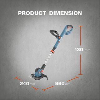 SENIX เครื่องเล็มหญ้าไร้สาย 20V(Max) (พร้อมแบตเตอรี่ 2.5Ah 1 ก้อน) รุ่น GTX2-M-EU สีน้ำเงิน - ดำ