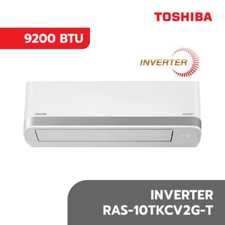 TOSHIBA เครื่องปรับอากาศ Inverter ขนาด 9200 บีทียู รุ่น RAS-10TKCV2G-T สีขาว