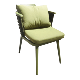 SUMMER SETเก้าอี้ outdoor อลูมิเนียม Racha ขนาด 56.5x60x70 ซม. สีเขียว