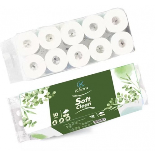 KLEARA กระดาษชำระแบบม้วน 4 ชั้น รุ่น JMix-20M บรรจุ 10 ม้วน/แพ็ค