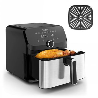 TEFAL หม้อทอดไร้น้ำมันระบบดิจิทัล ขนาด 7.5 ลิตร รุ่น EY855D68 สีดำ