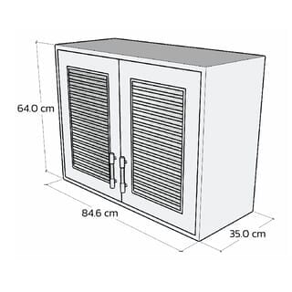 WT ตู้ลอยคู่  GB  210 สีน้ำตาล