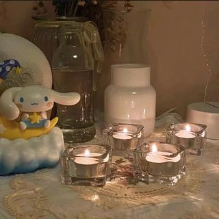 COZY ชุดแก้วใส่เทียน (5ชิ้น/ชุด) รุ่น PIXEL ขนาด 5x26x4ซม. สีโปร่งใส