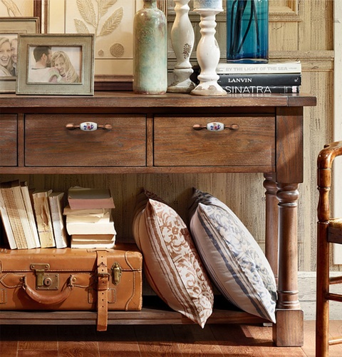 TORSTEN ปุ่มจับเฟอร์นิเจอร์ซิงค์เซรามิค 18x126x30มม. รุ่น6YLJ015 สีทองแดงรมดำ