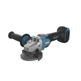 SENIX เครื่องเจียรไร้สาย Brushless 4 นิ้ว 20V(Max) (พร้อมแบตเตอรี่ 4.0Ah 2 ก้อน) รุ่น PAX2-M-EU สีน้ำเงิน - ดำ