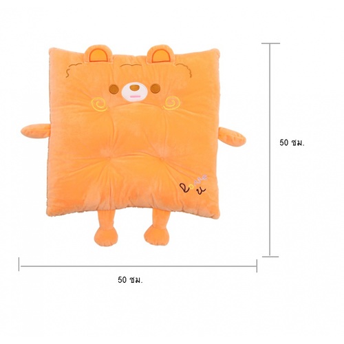 KOJI เบาะรองนั่งลายการ์ตูนน่ารักทรงเหลี่ยม N-667ขนาด50x50x8 ซม.คละแบบ