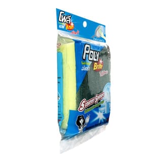 Poly-Brite ฟองน้ำใยขัดอเนกประสงค์ รุ่น 307-101 ( 24 ชิ้น/แผง)