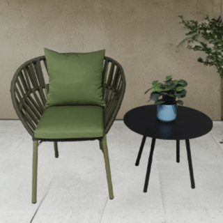 SUMMER SETเก้าอี้ outdoor อลูมิเนียม Samed ขนาด 57x59x76 ซม. สีเขียว