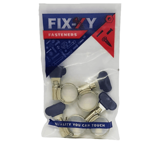 FIX-XY คลิปรัดหางปลาพลาสติก 19-29mm(3/4”-1.1/4”),(6หุน-1นิ้ว1หุน) 4ชิ้น/แพ็ค