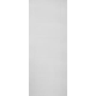 HOLZTUR ประตู HDF บานทึบเซาะร่อง HDF-F13 80x200ซม. สีขาวลายไม้