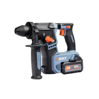 SENIX สว่านโรตารี่ไร้สายBrushless 17มม. 20V(Max) รุ่นPDWX2-M2-EU สีน้ำเงินดำ (พร้อมแบตเตอรี่ 4.0Ah 2ก้อน และแท่นชาร์ต1อัน)