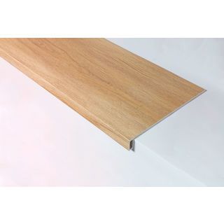 Tapio แผ่นพื้นบันไดSPC 30x120x5 ซม. รุ่น6588 สีไม้สักอ่อน
