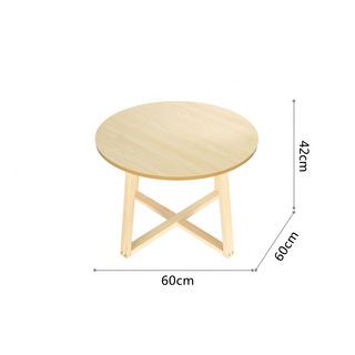 DELICATO โต๊ะกลาง ขนาด 60x60x42 ซม. รุ่น CLEO สีไม้