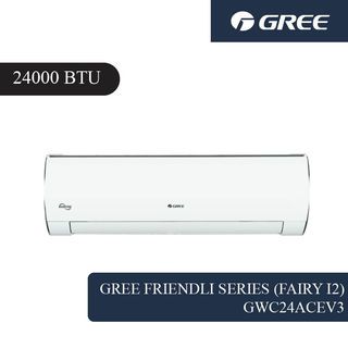 GREE เครื่องปรับอากาศติดผนัง INVERTER รุ่น GWC24ACEV3 ขนาด 24000 BTU