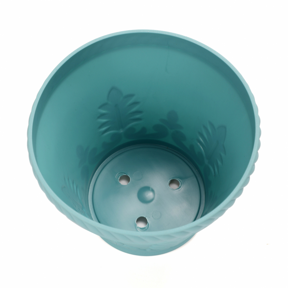 Tree O กระถางต้นไม้ รุ่น2JX7203-BU ขนาด24x24x15 สีฟ้า