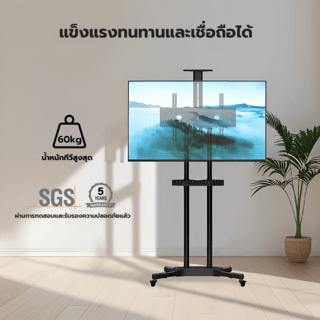 ROSS ขาตั้งทีวีมีล้อเลื่อน ขนาด 32-85  BD3/HS-GH  สีดำ