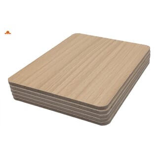 GREAT WOOD แผ่นลามิเนตปิดผิว HPL สีไม้โอ๊ค รุ่นSD9026-221 ขนาด122*280*0.8 ซม.