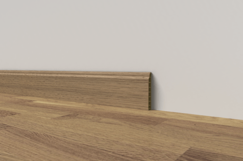 GREAT WOOD ไม้บัวพื้น PVCJF209 80x14x2900มม. สีโอ๊ค