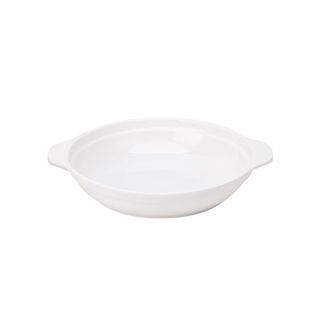 ADAMAS จานเซรามิค 9 นิ้ว DIANA สีขาว