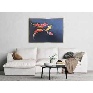 COZY ภาพพิมพ์แคนวาสพร้อมกรอบ ปลาคราฟ 70x100x3.5ซม. POLITA-F01