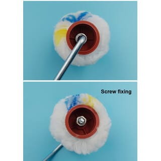 MW ลูกกลิ้งทาสีพร้อมด้าม (Eco) 9นิ้ว รุ่น TS1117 สีขาว-แถบฟ้า