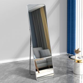 Nice กระจกมีกรอบอะลูมิเนียมตั้งพื้น  รุ่น ราเซล-ซิลเวอร์ ขนาด 40x150 ซม. สีเงิน