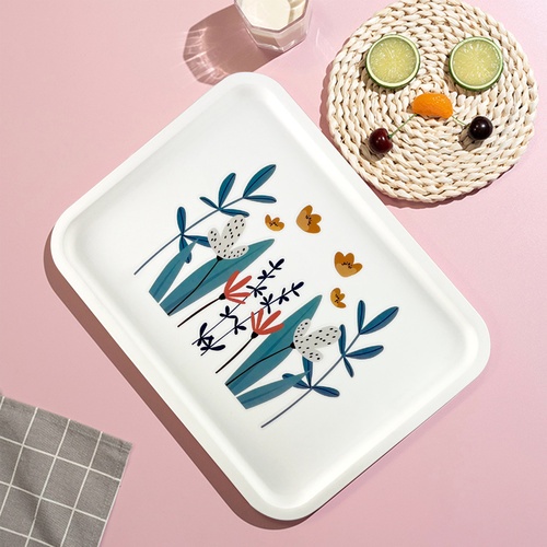 NIBIRUถาดอเนกประสงค์สี่เหลี่ยม 23x30.5x2 CM. BUTTER คละลาย