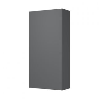 SMITH  ตู้เก็บเอกสารแบบกระจกและทึบบานเปิด  รุ่น Arlo ขนาด 40x90x185ซม.  สีขาว-เทา