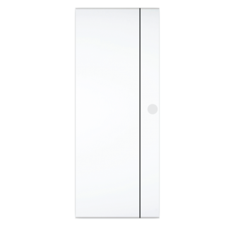 WELLINGTAN ประตูยูพีวีซี (สำหรับใช้ภายนอกเเละภายใน) รุ่น OK-006N ขนาด 80x200 ซม. สีขาว (เจาะลูกบิด)