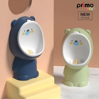 Primo Kids โถฝึกยืนฉี่หมี รุ่น Bear UN01B สีน้ำเงิน