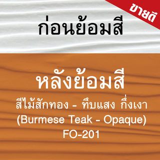 Woodtect วูดเทค ไฟเบอร์ซีเมนต์ FO-201 ทึบแสง 1กล. สีไม้สักทอง
