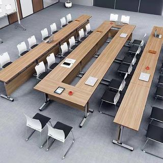 (1/2)SMITH โต๊ะประชุม รุ่น Daniel -02ขนาด 50X140X75ซม. สีขาวเมเปิล