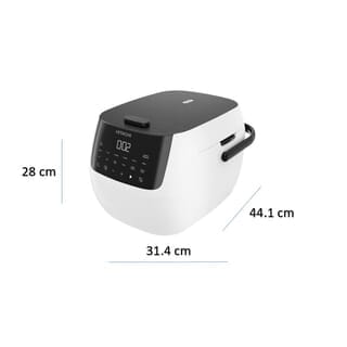 HITACHI หม้อหุงข้าวดิจิตอล ขนาด 1.8 ลิตร รุ่น  RZ-R18XN สีขาว