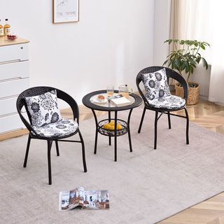 SUMMER SET ชุดโต๊ะสนาม รุ่น MANNIX ขนาด : โต๊ะ 60x60x60 ซม. เก้าอี้ 45x42x73 ซม. สีน้ำตาล (1/3) 