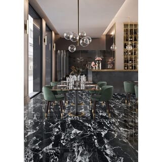 La Arezza 75X150  ซม.กระเบื้องพอร์ซเลน รุ่น Luxura black (DGD241017-15) (Matt -Honed）Random (2pcs /box  2.25 sqm)