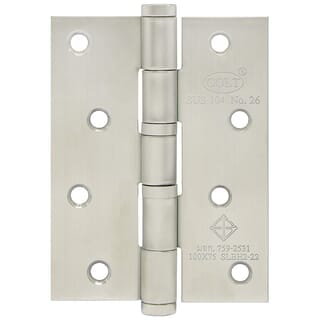 COLT บานพับประตูสเตนเลสเกรด304 รุ่น 26 ขนาด 4 x 3 นิ้ว x 2 มม. (แพ็ก 2 ชิ้น) สีสแตนเลส