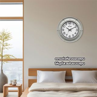 COZY นาฬิกาแขวนผนัง วินเทจ รุ่น HERA ขนาด 57.8x57.8x4.2 ซม. สีเทา