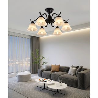 EILON ชุดโคมไฟแขวนเพดาน LED 36W สีดำ รุ่น ETYD-BCMD6653/6