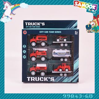 TOYS ของเล่นชุดรถพ่วงดับเพลิง บรรจุ3คัน สีแดง#99843-60(22x4.5x20.5ซม.)
 