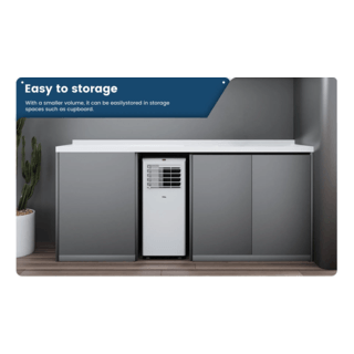 TCL เครื่องปรับอากาศเคลื่อนที่ 7000 BTU รุ่น TAC-07CPA/PSL2 สีขาว