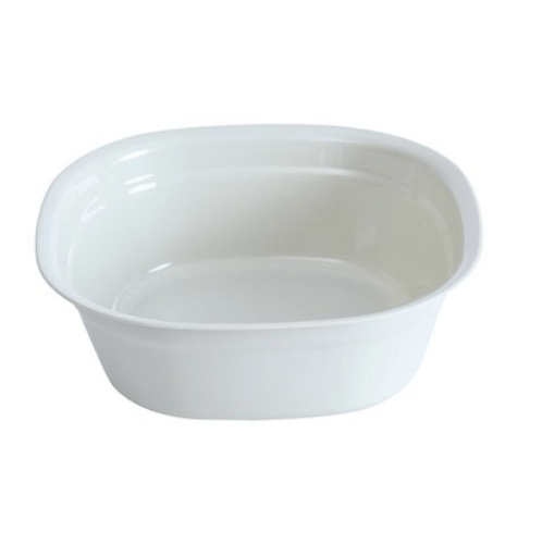 ចានដែក SGY020-WH ទំហំ 27x27x9.5 cm. ពណ៌ស