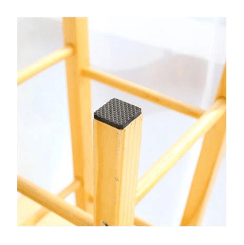 ยางรองขาโต๊ะกันพื้น ทรงสี่เหลี่ยม ขนาด:85*85*4มม รุ่นE1F85 สีดำ 