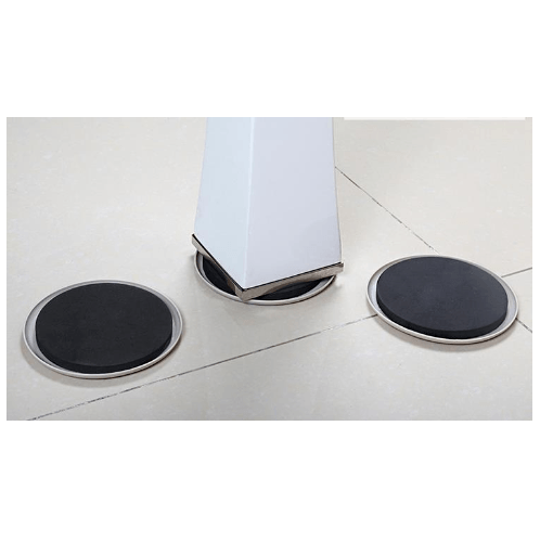 BIGROW เฟอร์นิเจอร์สไลเดอร์ทรงกลม ขนาดФ35mm รุ่น S3Y25 สีครีม