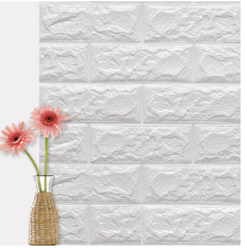 Wallpaper ភាប់ជញ្ជាំង DIY ស៊េរី Brick ពណ៌ Fruit green