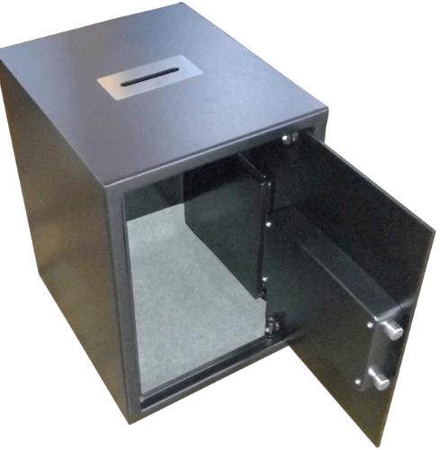 Protx ตู้บริจาค ขนาด W50.5xH67xD48 cm. HFT-670M สีดำ